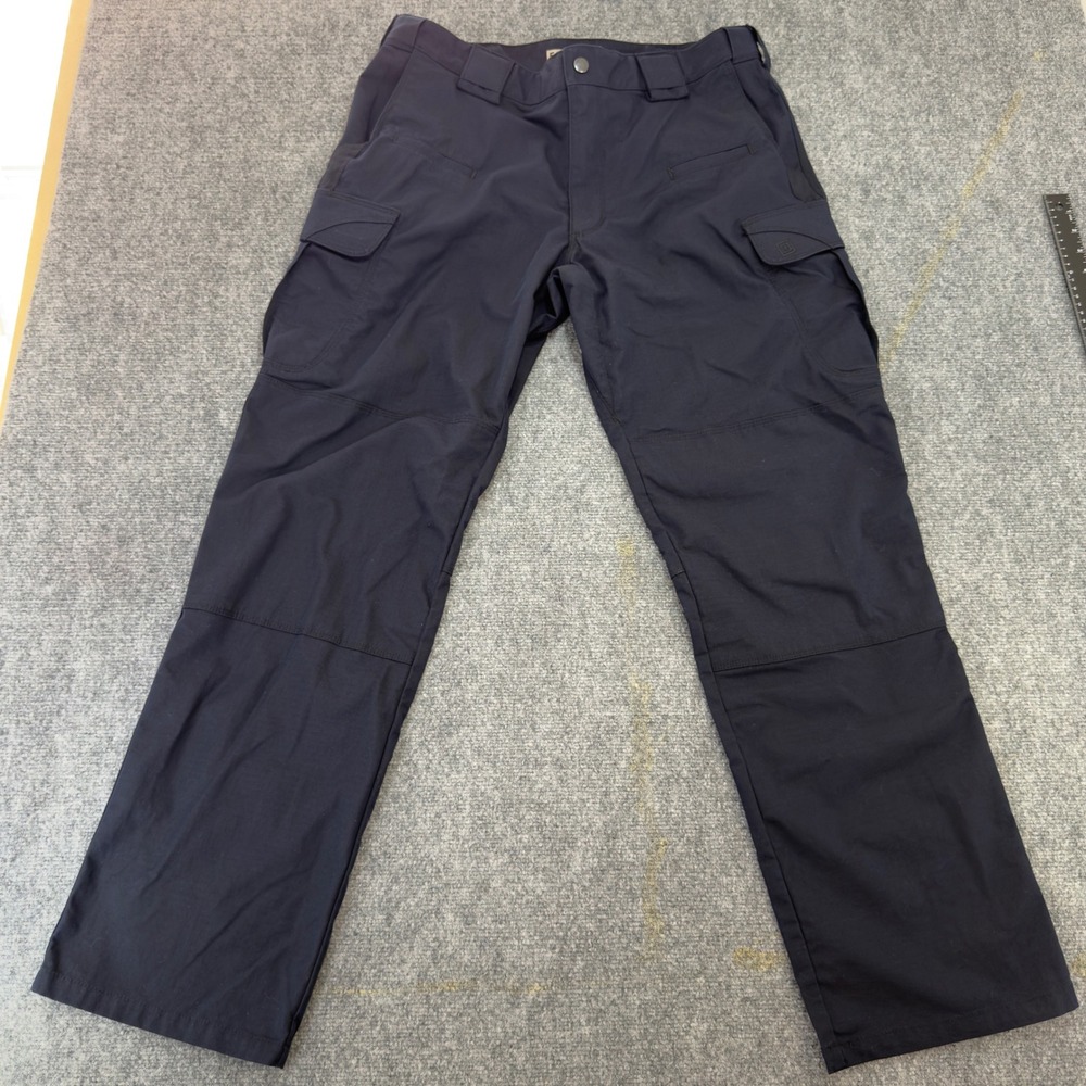 5.11 Tactical Apex Cargo Pants Ripstop Utility Navy Blue Size 36x32